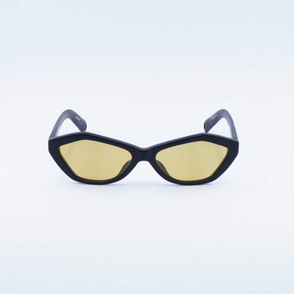 Jacquemus BAMBINO JAC/42 C6 Sunglasses Shiny Black Cat Eye Frame, Brown Lenses - Picture 2 of 11